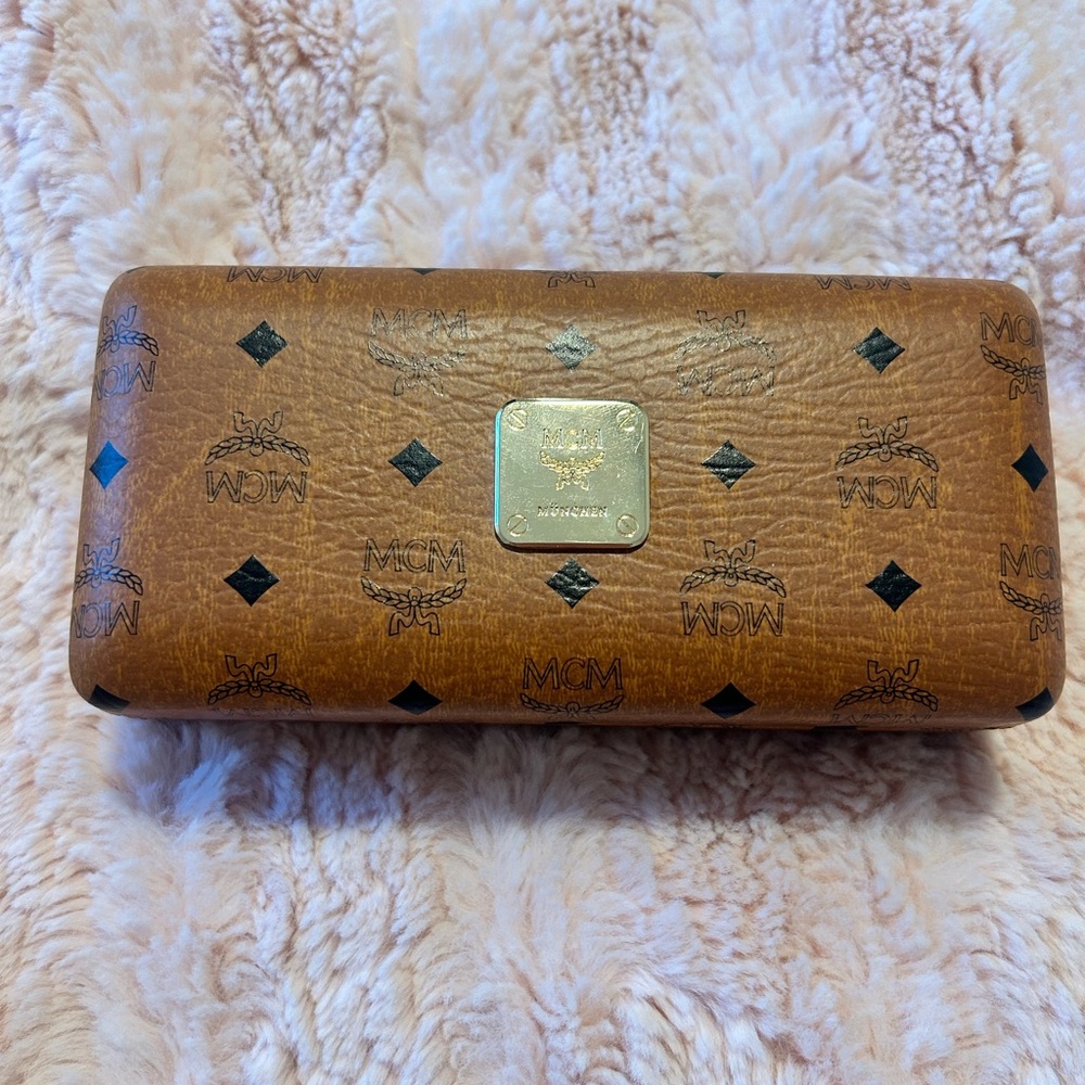 MCM Brown and Black Key Card Holder